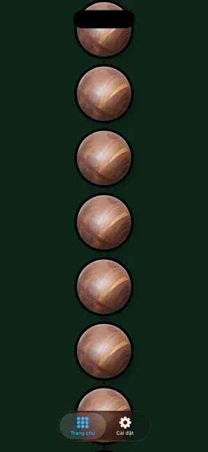 Person meditating with digital mala beads