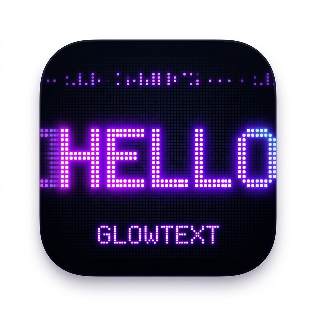 GlowText: LED Banner App - Scrolling Sign for iPhone